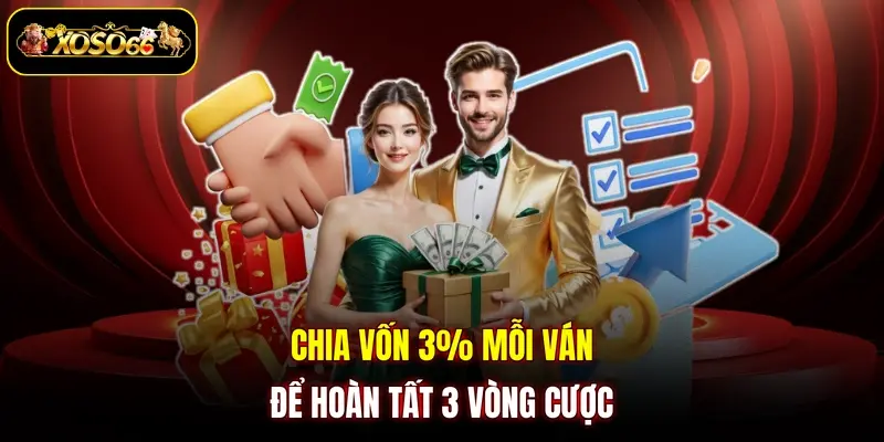 chia von 3 moi van de hoan tat 3 vong cuoc Chia vốn 3% mỗi ván để hoàn tất 3 vòng cược